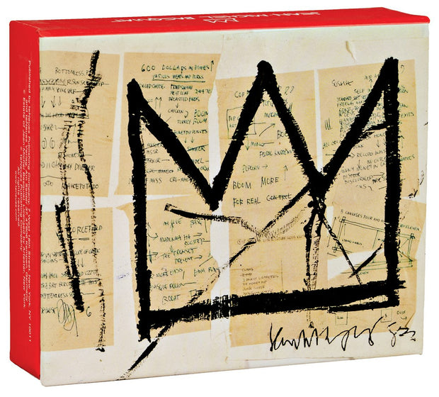 Cover image for teNeues - QuickNotes: Jean-Michel Basquiat Crown Untitled, Notecards with Box, Blank Inside, 20 Full Color Notecards with 20 Classic White Envelopes, Gift Box, Magnetic Closure, isbn: 9781623256012