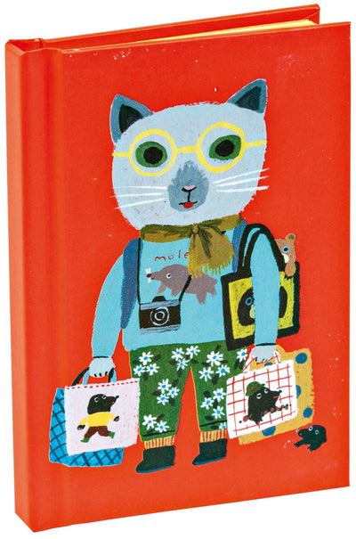 Cover image for teNeues - Mini Notebook: Cat Tourist, Hardcover, 120 Dot-Grid Pages with Lay Flat Binding, isbn: 9781623258160