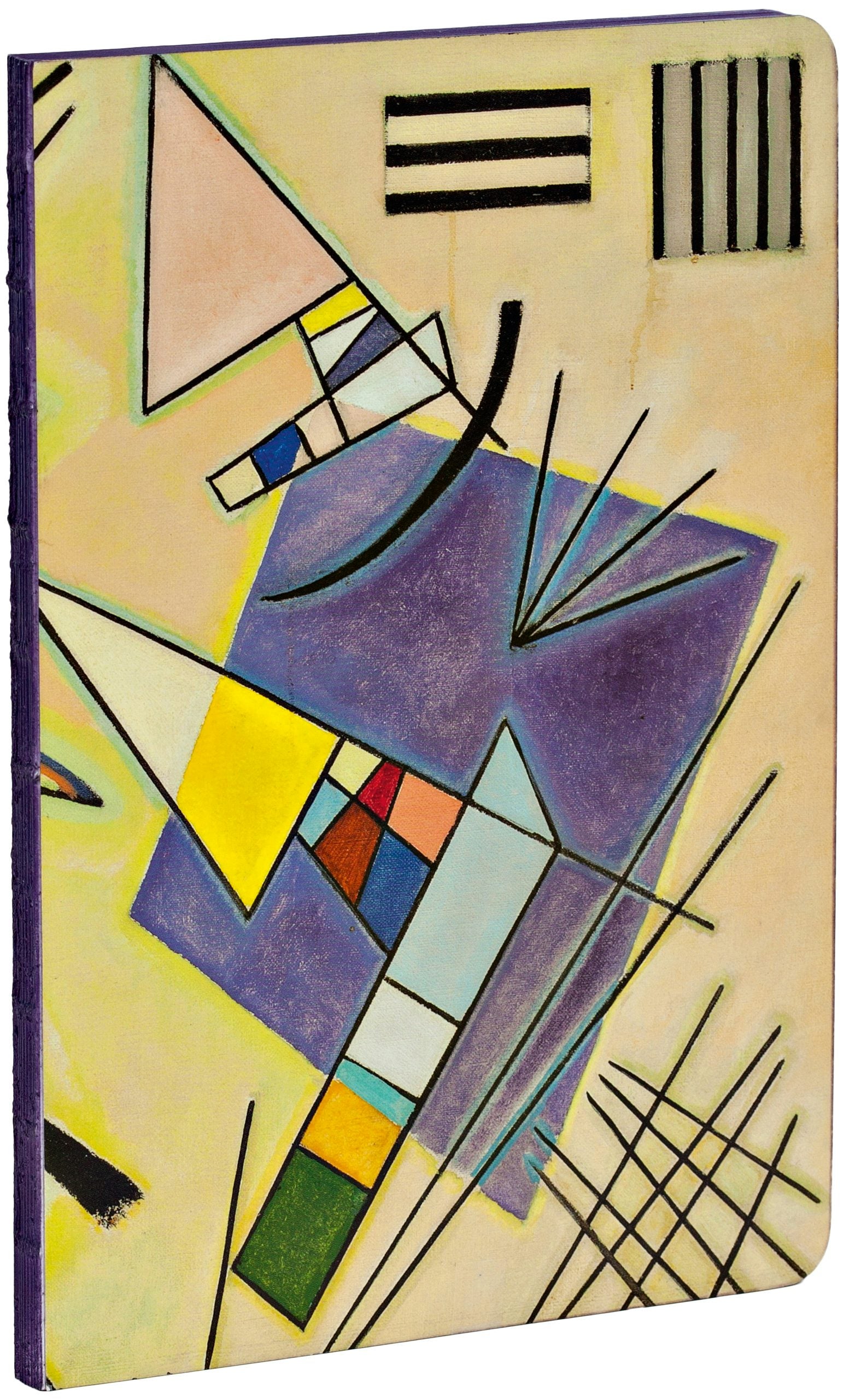 teNeues - A5 Notebook: Black and Violet by Wassily Kandinsky, Paperback,- 140 Lined Pages with Lay Flat Binding