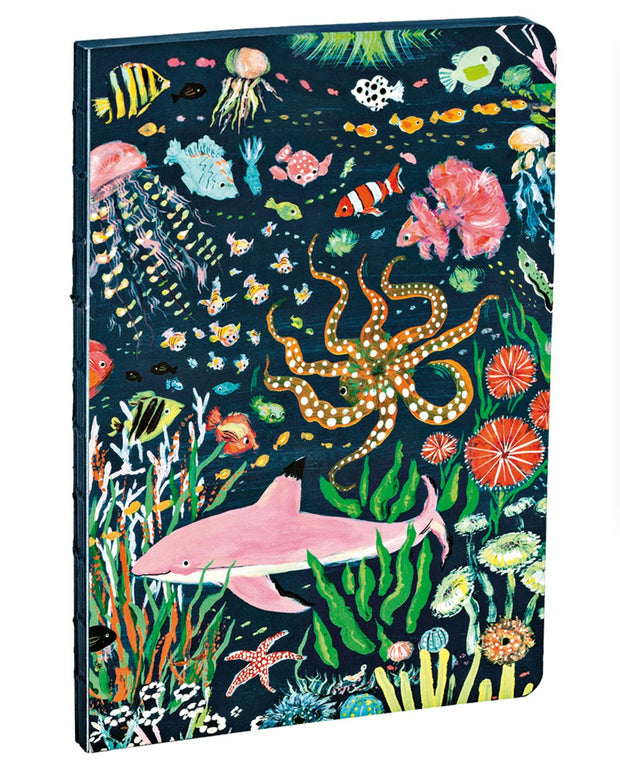 Cover image for teNeues - A5 Notebook: Pink Shark, Paperback - 140 Lined Pages with Lay Flat Binding, isbn: 9781623258634