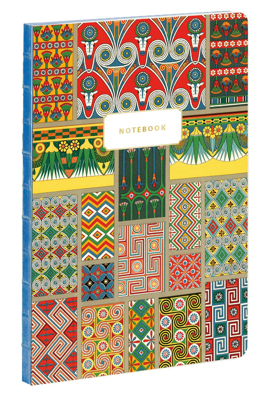 teNeues - A5 Notebook: Ancient Egypt Patterns, Paperback - 140 Lined Pages with Lay Flat Binding
