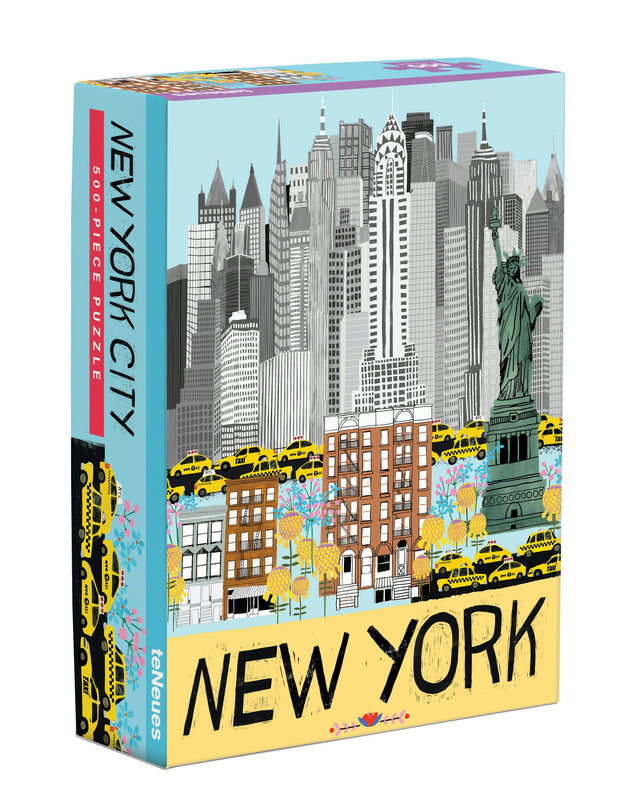 Cover image for teNeues - Puzzle: New York City Illustration, 500 Piece Puzzle, Full Color Artwork, Compact Box, 14 x 19 in, isbn: 9781623258863