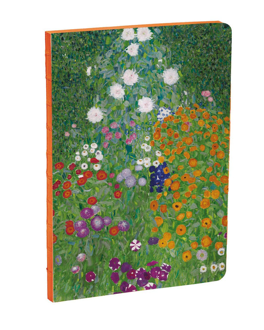 teNeues - A5 Notebook: Flower Garden by Gustav Klimt, Paperback - 140 Lined Pages with Lay Flat Binding