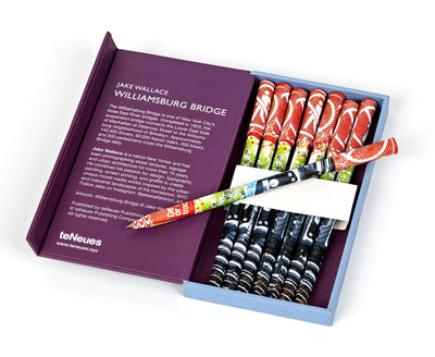 Cover image for teNeues - 8-Pen Set: Williamsburg Bridge, 8 Ballpoint Pens, Sleek Paper Case, Magnetic Closure, isbn: 9781623259150