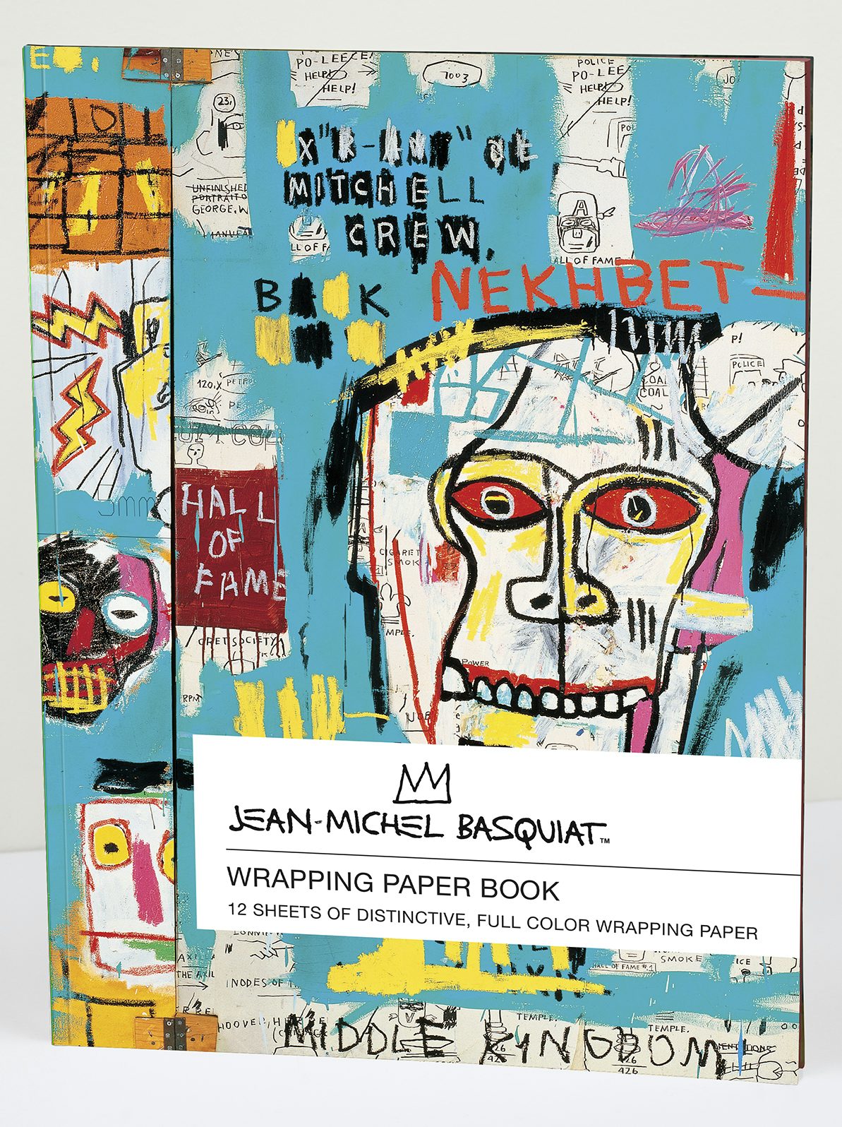Book cover image for teNeues - Wrapping Paper Book: Jean-Michel Basquiat, Paperback Book, Folded Perforated Pages, Full Color ISBN: 9781623259228