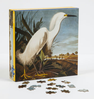 Cover image for teNeues - 1,000 Piece Puzzle: Snowy Egret by James Audubon, Full Color Expertly Printed, 20 x 20" Puzzle, Poster Guide Insert Included, isbn: 9781623259303