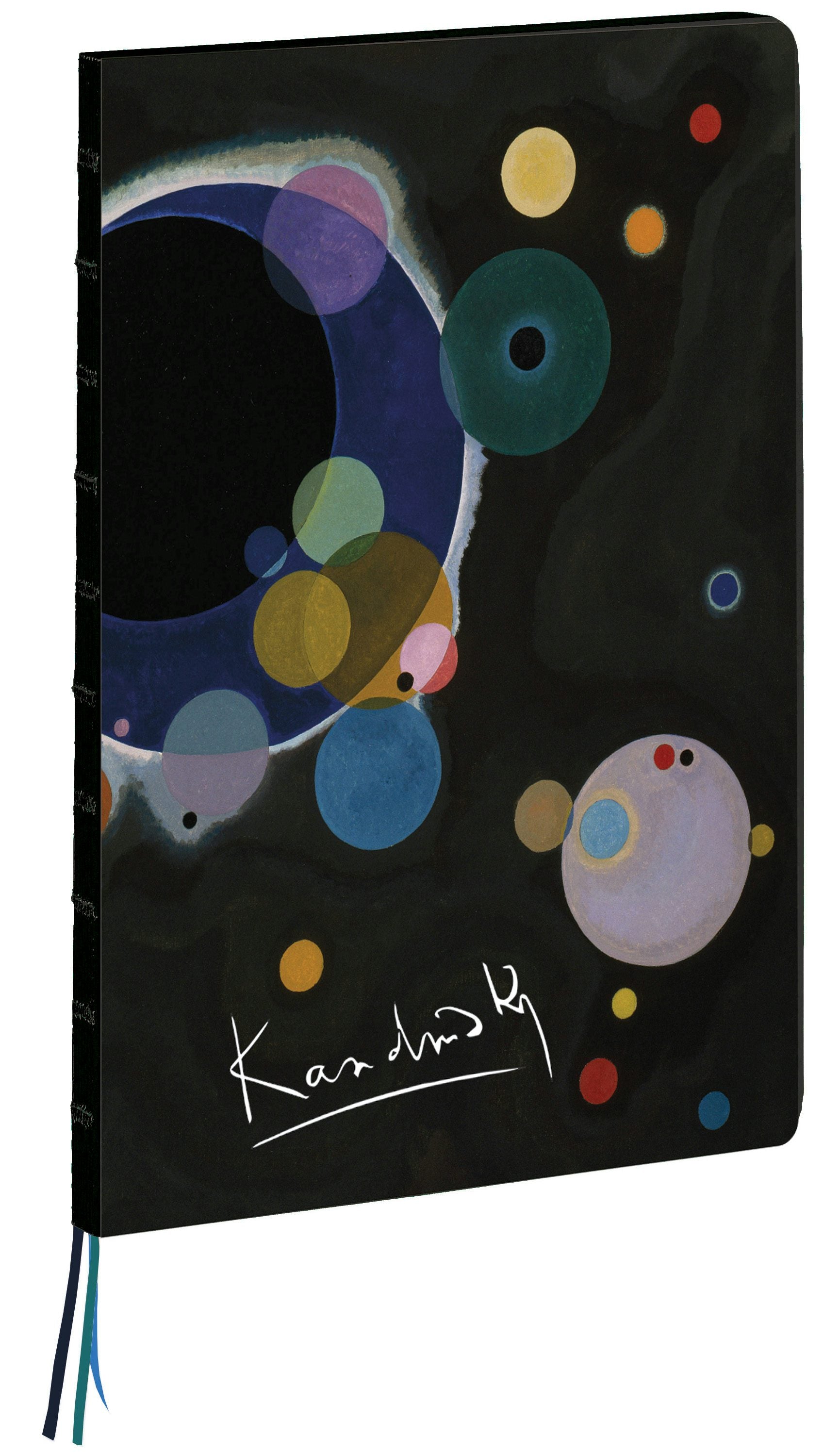 Book cover image for teNeues - A4 Notebook: Several Circles by Wassily Kandinsky, Hardcover - 230 Dot-Grid Pages, Heavy Hardcover, Three Ribbon Markers, Exposed Lay Flat Binding ISBN: 9781623259334