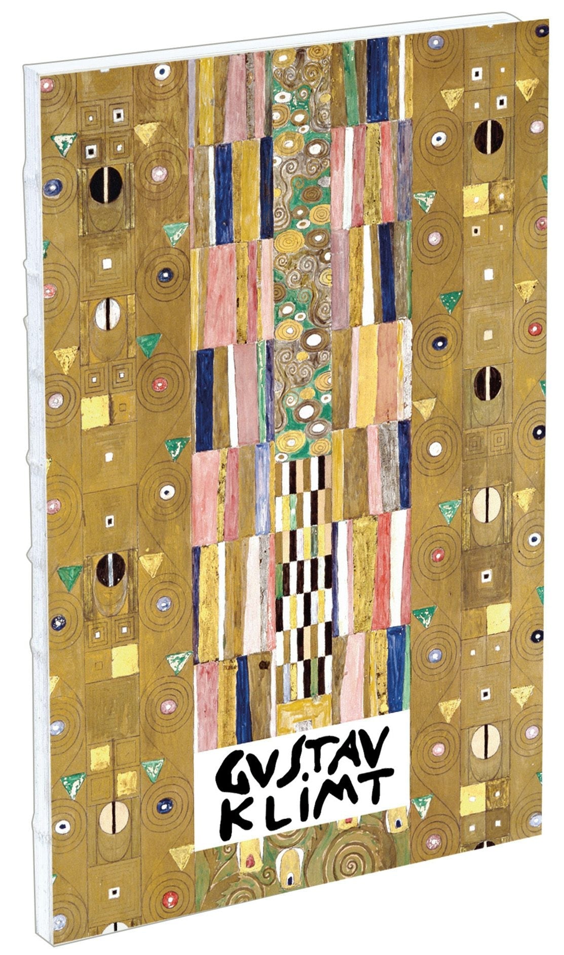 teNeues - Sketchbook: Study for Stoclet Frieze, Gustav Klimt, Hardcover, Exposed Spine, Lays Flat, Large Format, White Kraft Paper