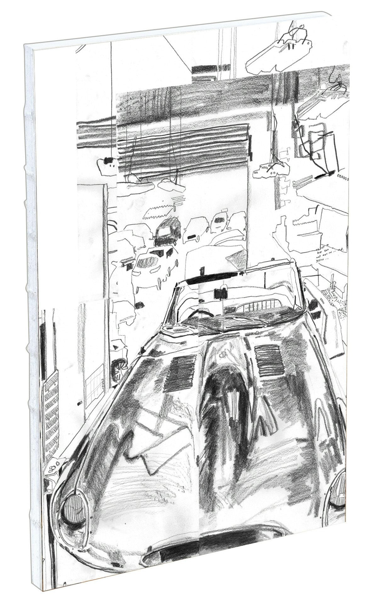 teNeues - Sketchbook: Malcolm and the Mechanics, Hardcover, Exposed Spine, Lays Flat, Large Format, White Kraft Paper