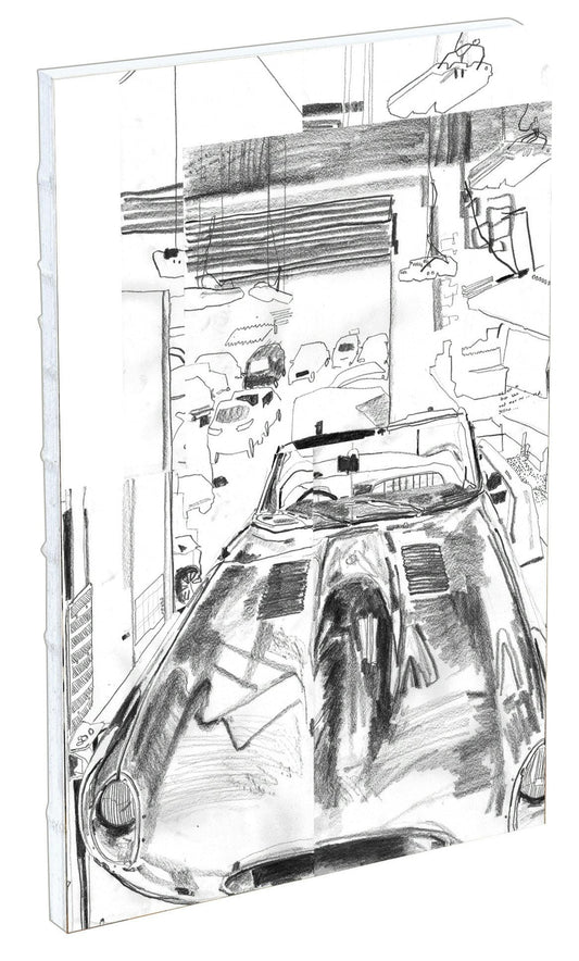 teNeues - Sketchbook: Malcolm and the Mechanics, Hardcover, Exposed Spine, Lays Flat, Large Format, White Kraft Paper