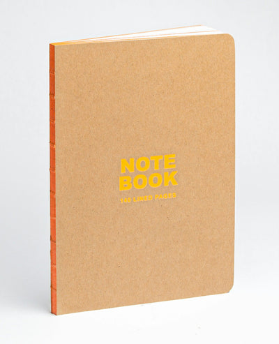 Cover image for teNeues - A5 Notebook:Kraft and Neon Orange, Paperback  - 140 Lined Pages with Lay Flat Binding, isbn: 9781623259402