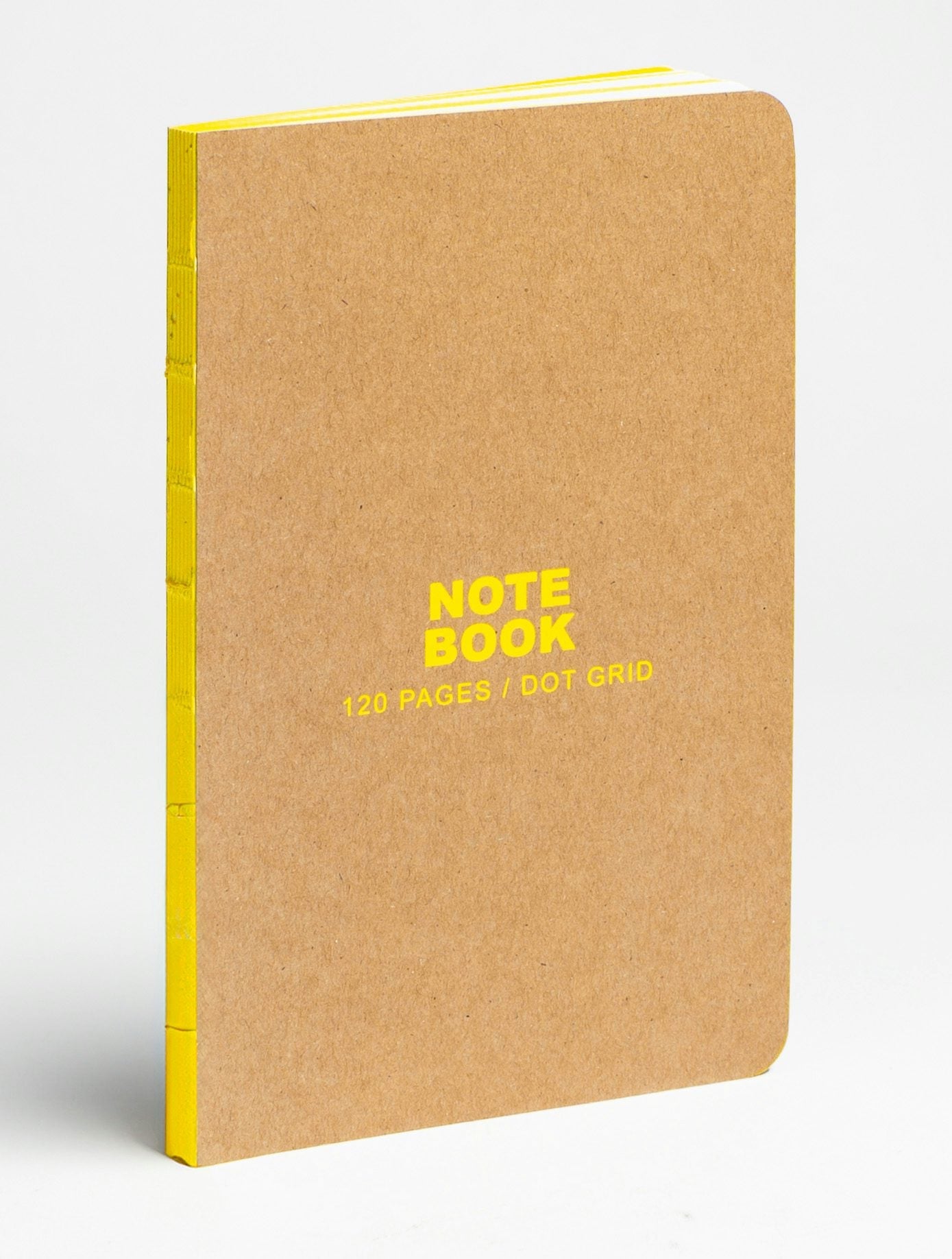 Book cover image for teNeues - Small Bullet Journal: Kraft and Neon Yellow, Notebook Paperback - 120 Dot-Grid Pages with Lay Flat Binding ISBN: 9781623259426