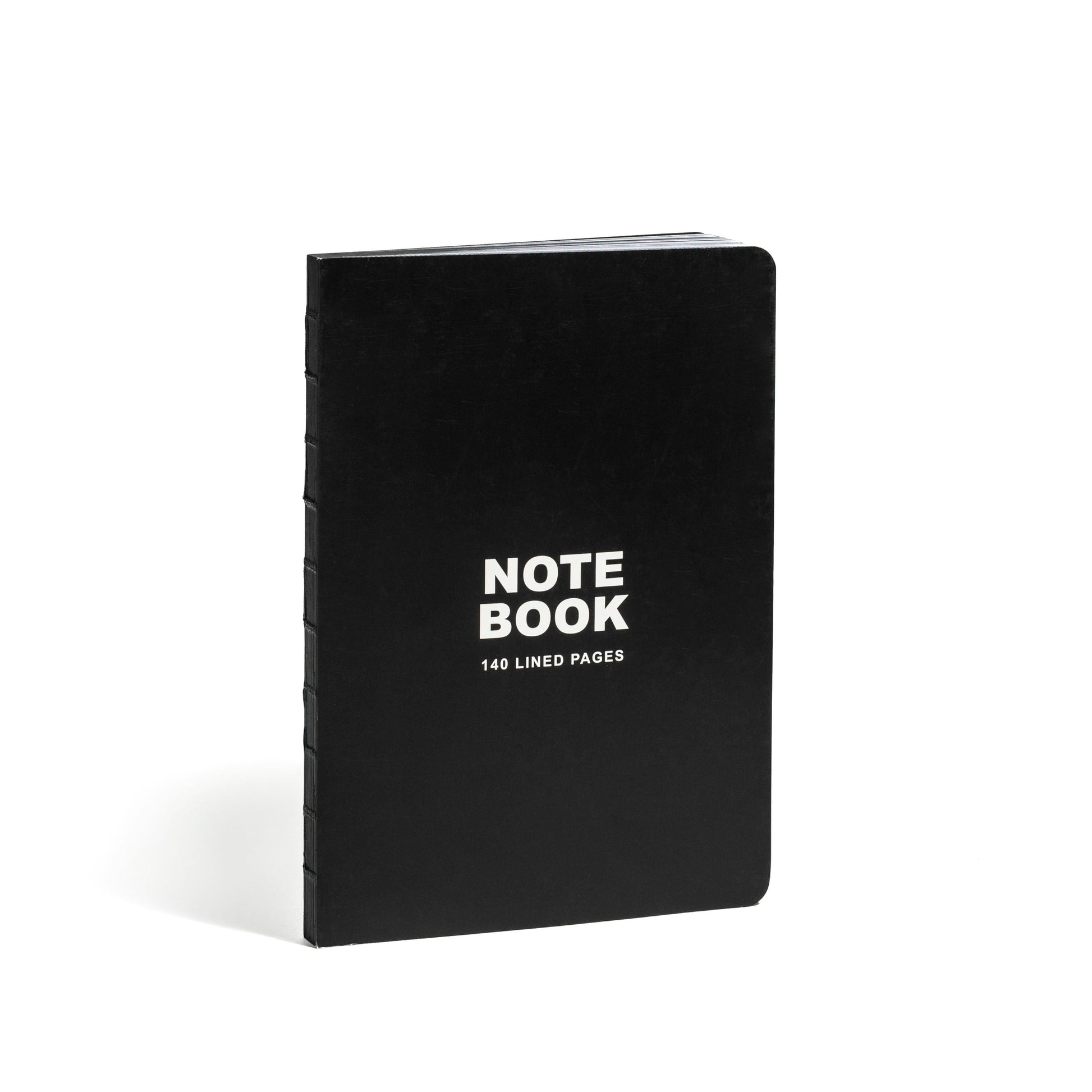 teNeues - Notebook Paperback A5 - 140 Lined Pages with Lay Flat Binding, Classic Black