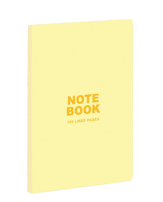 teNeues - A5 Notebook: Pastel Yellow, 140 Lined Pages, Raw Sewn Spine, Lays Flat