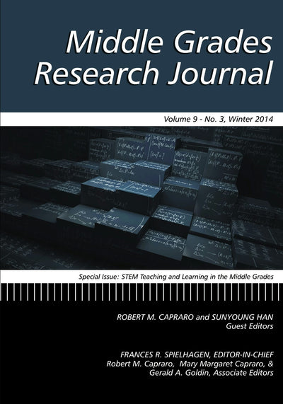 Cover image for Middle Grades Research Journal Vol 9 Issue 3, isbn: 9781623969301