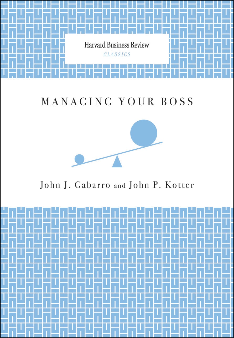 Book cover image for Managing Your Boss ISBN: 9781625276766