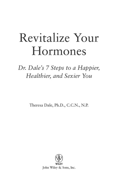 Cover image for Revitalize Your Hormones, isbn: 9781630261566