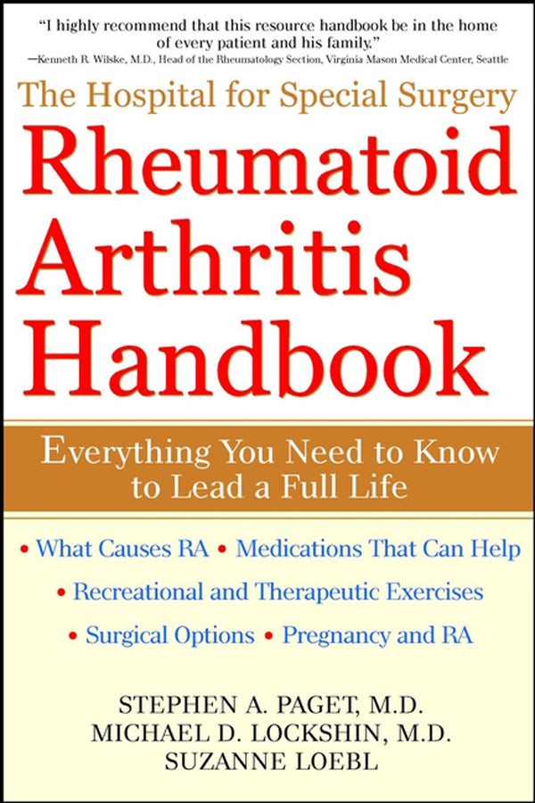 Book cover image for The Hospital for Special Surgery Rheumatoid Arthritis Handbook ISBN: 9781630262105