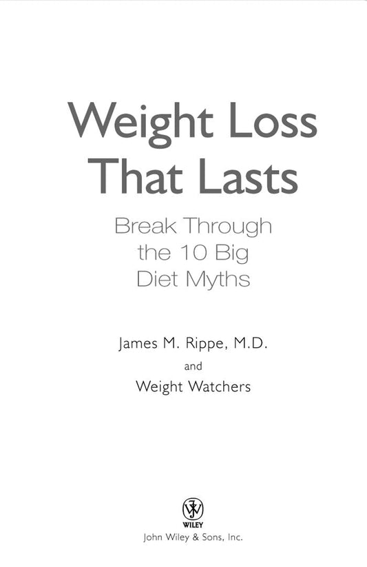 Weight Watchers Weight Loss That Lasts