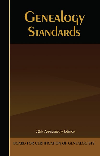 Book cover image for Genealogy Standards ISBN: 9781630263461