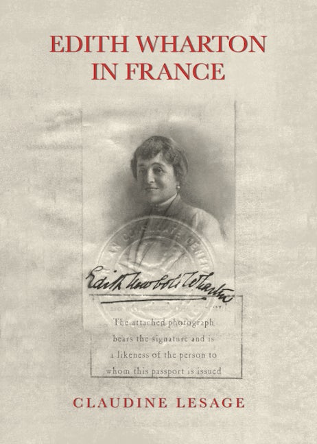 Book cover image for Edith Wharton in France ISBN: 9781632260932