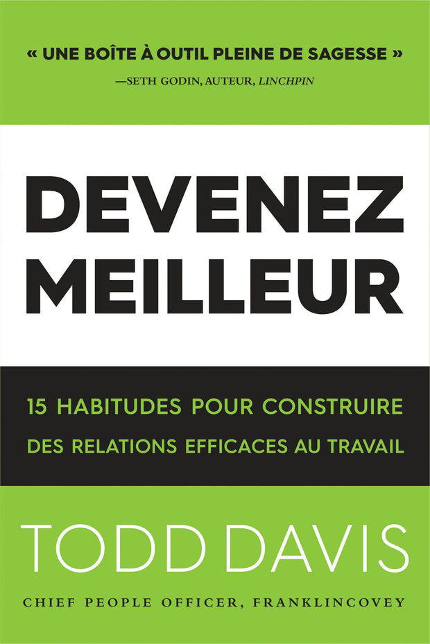 Cover image for Devenez Meilleur, isbn: 9781633537293