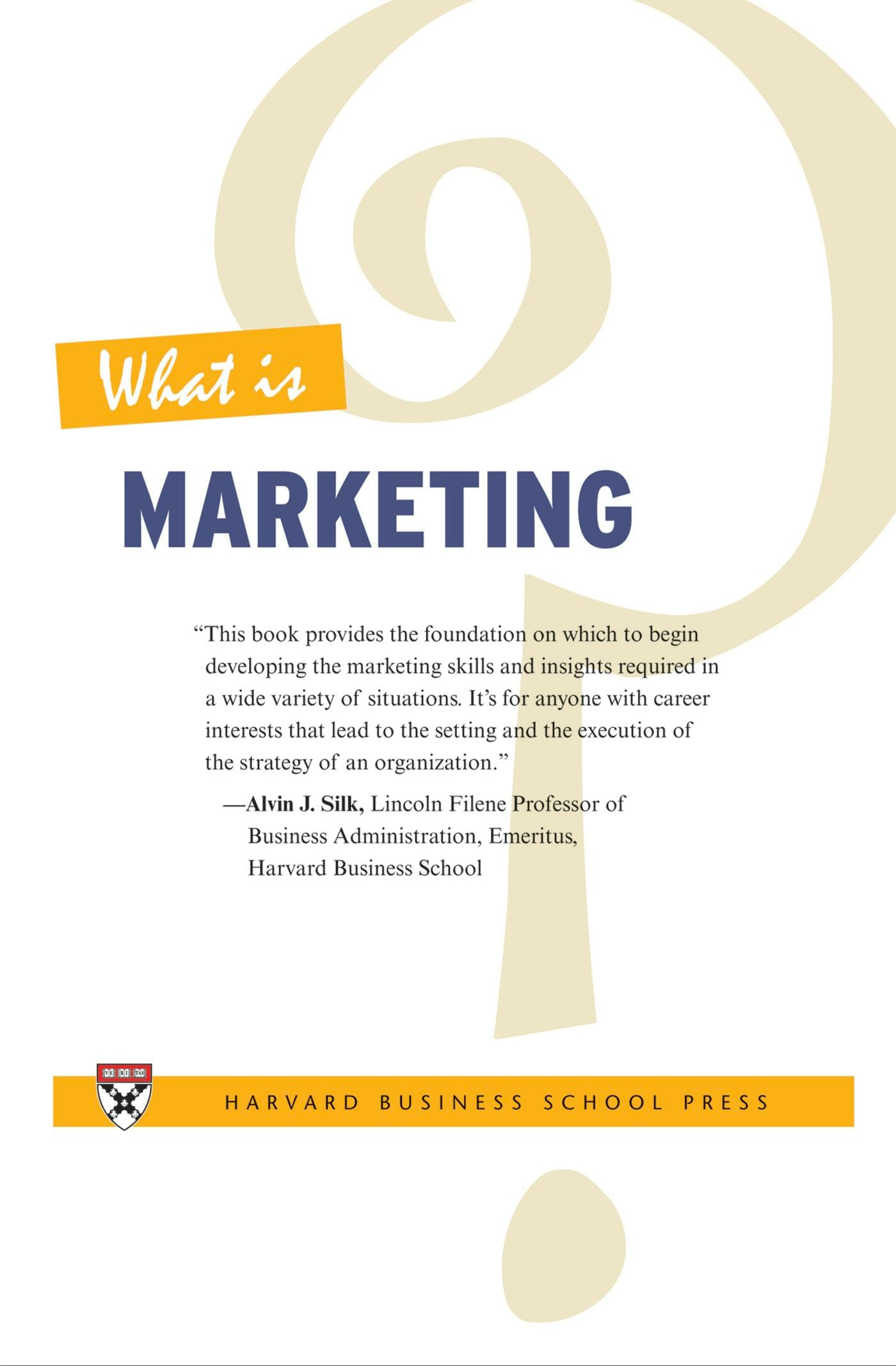 Book cover image for What Is Marketing? ISBN: 9781633690349