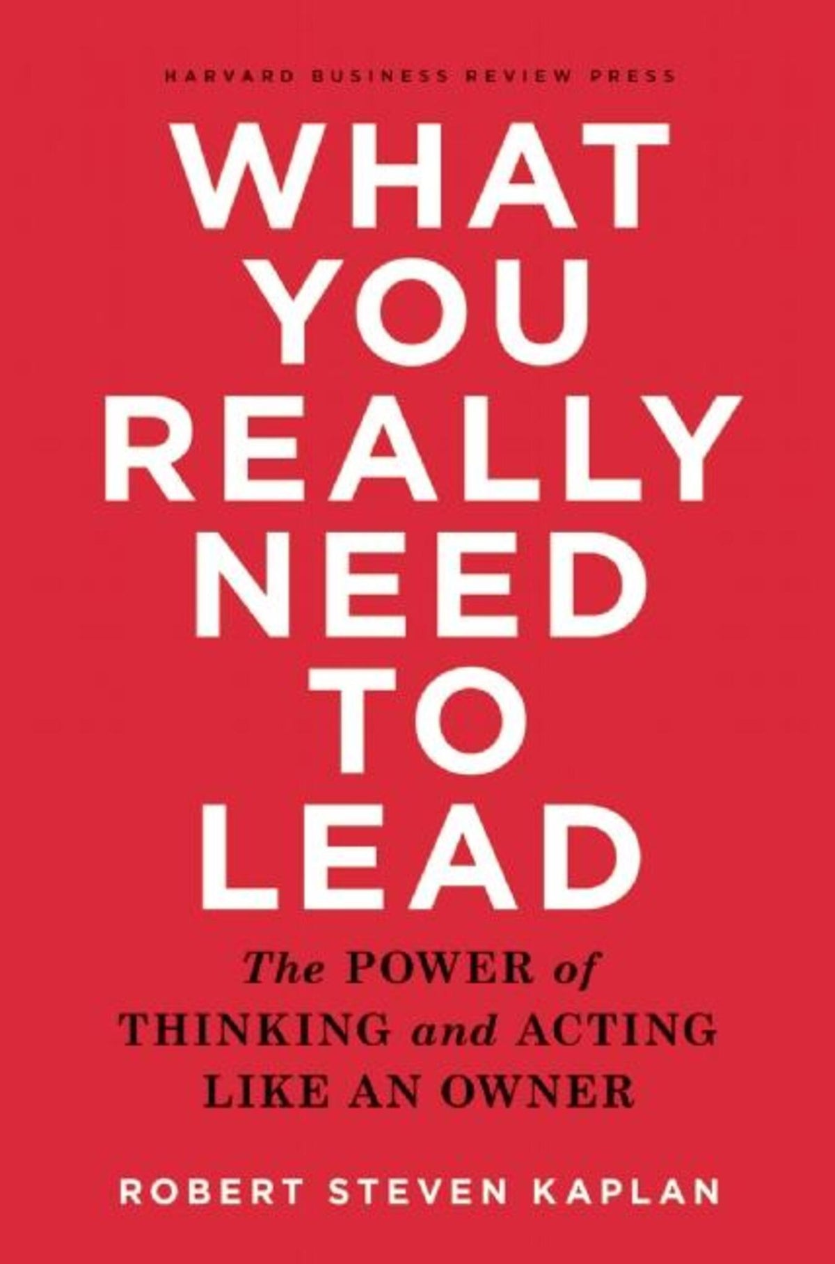 Cover image for What You Really Need to Lead ISBN 9781633690554