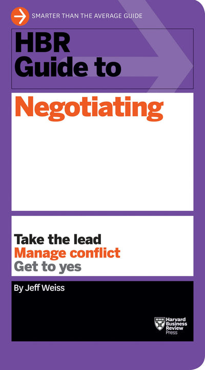 Cover image for HBR Guide to Negotiating (HBR Guide Series), isbn: 9781633690776