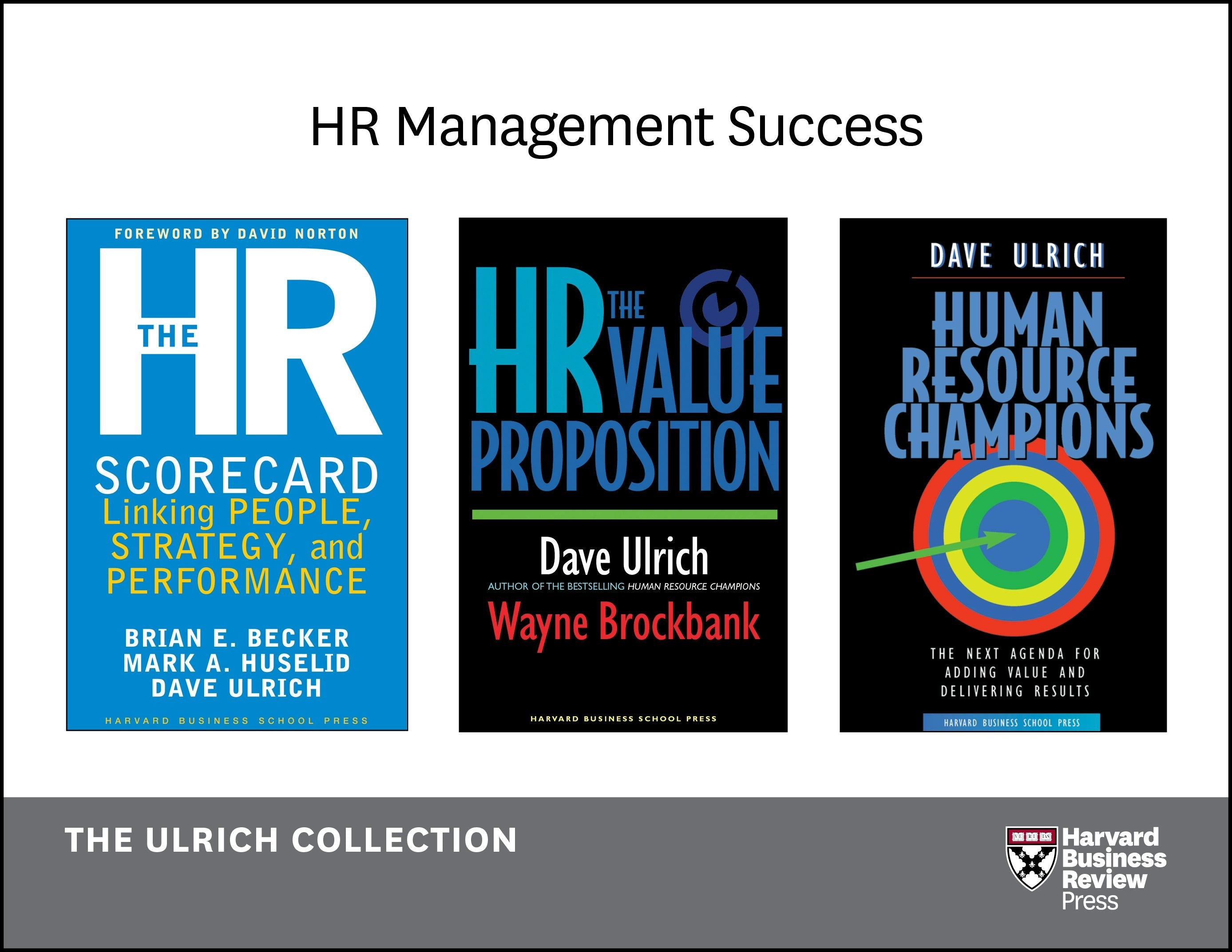 Book cover image for Human Resources Management Success: The Ulrich Collection (3 Books) ISBN: 9781633691926