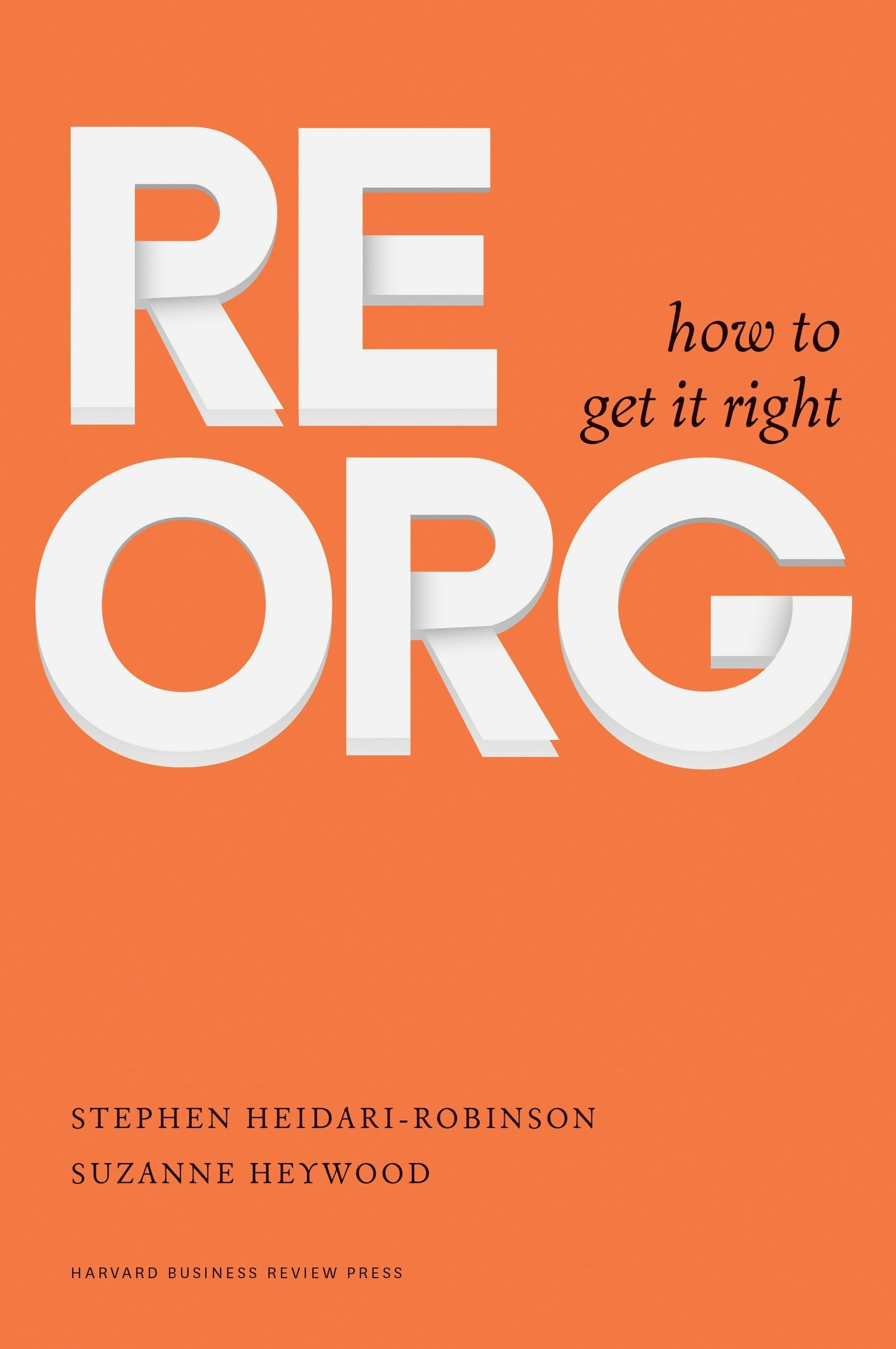 Book cover image for ReOrg ISBN: 9781633692244