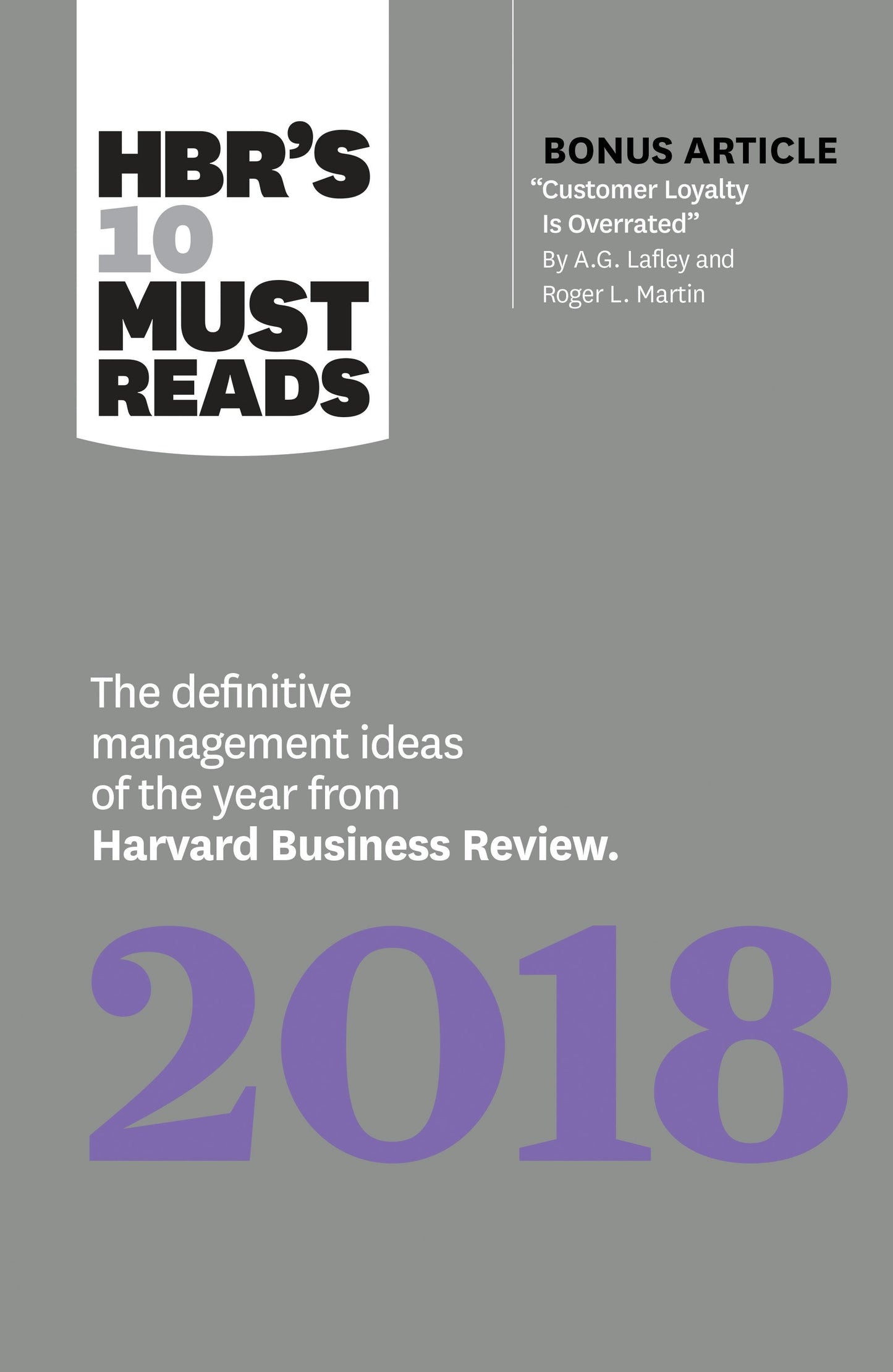 Book cover image for HBR's 10 Must Reads 2018 ISBN: 9781633693074
