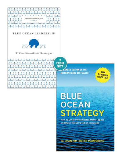 Cover image for Blue Ocean Strategy with Harvard Business Review Classic Article “Blue Ocean Leadership” (2 Books), isbn: 9781633694156