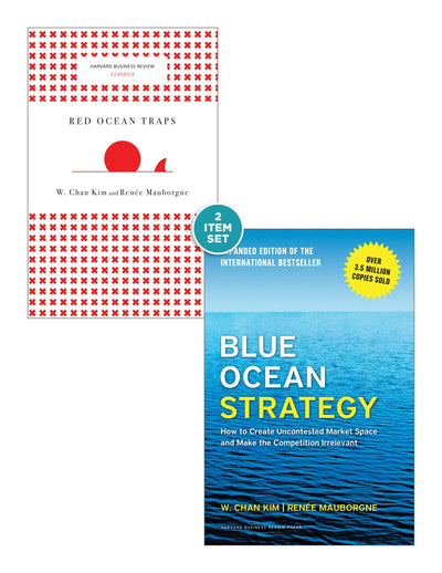 Cover image for Blue Ocean Strategy with Harvard Business Review Classic Article “Red Ocean Traps” (2 Books), isbn: 9781633694163