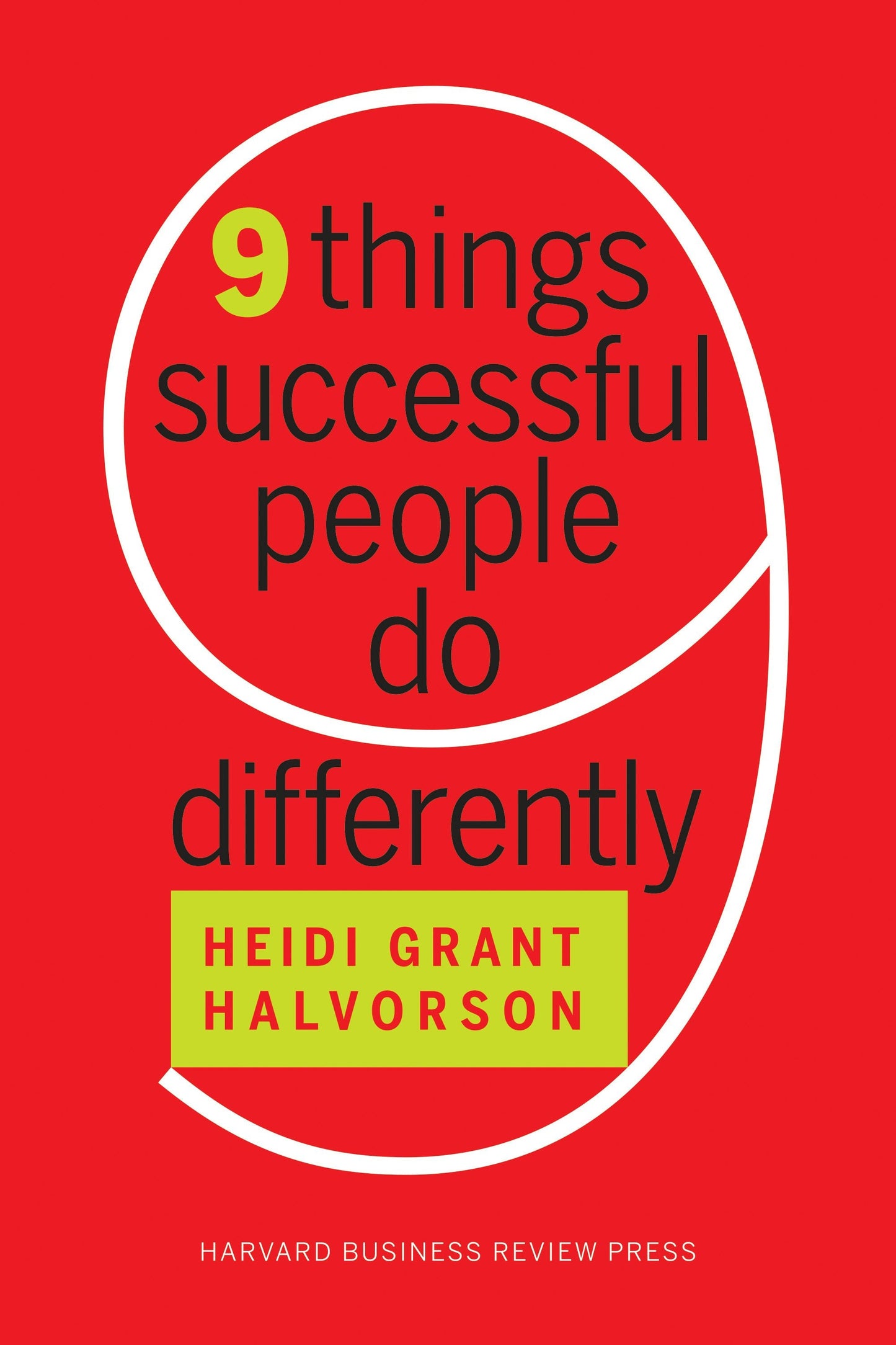 Book cover image for Nine Things Successful People Do Differently ISBN: 9781633695702