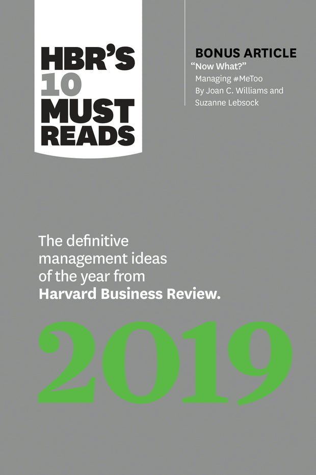 Cover image for HBR's 10 Must Reads 2019, isbn: 9781633696440