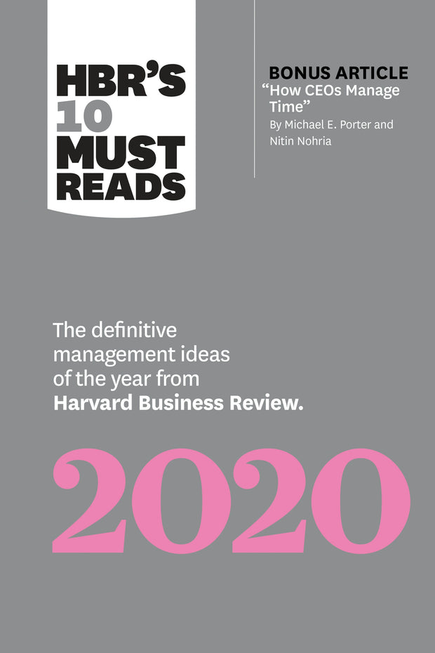 Cover image for HBR's 10 Must Reads 2020, isbn: 9781633698123
