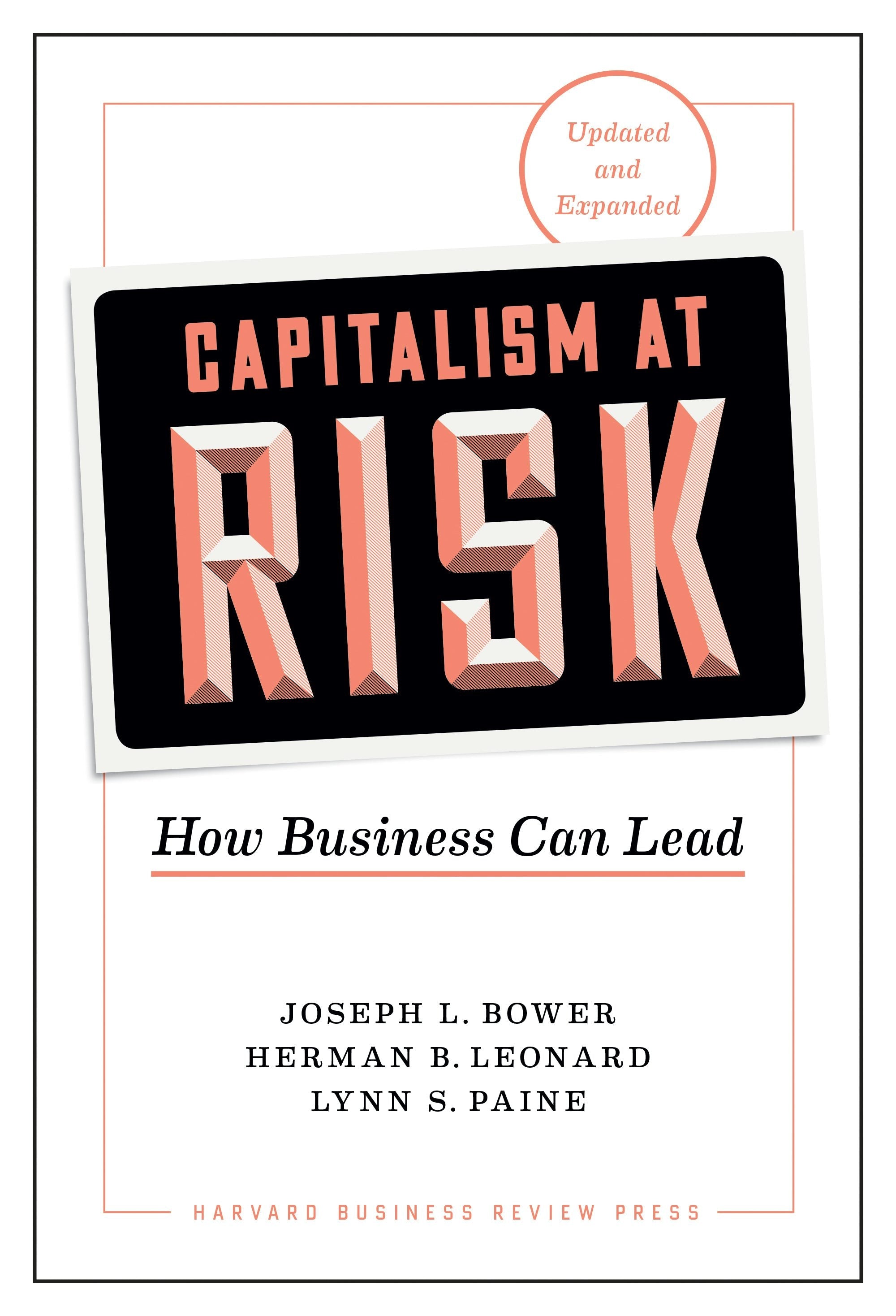 Book cover image for Capitalism at Risk, Updated and Expanded ISBN: 9781633698260