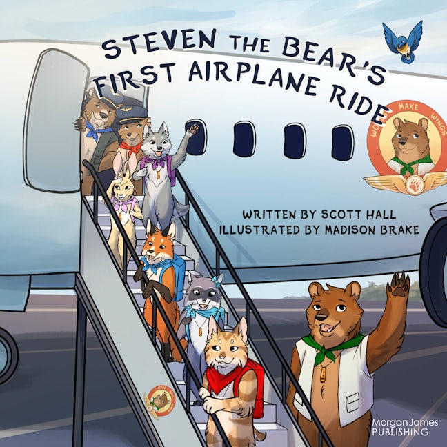 Book cover image for Steven the Bear’s First Airplane Ride ISBN: 9781636985015