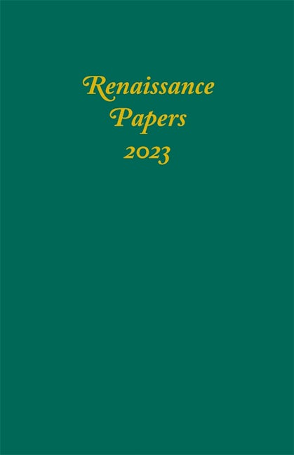 Book cover image for Renaissance Papers 2023 ISBN: 9781640141872