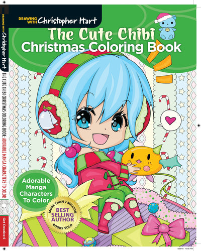 Cover image for Cute Chibi Christmas Coloring Book, isbn: 9781640210295