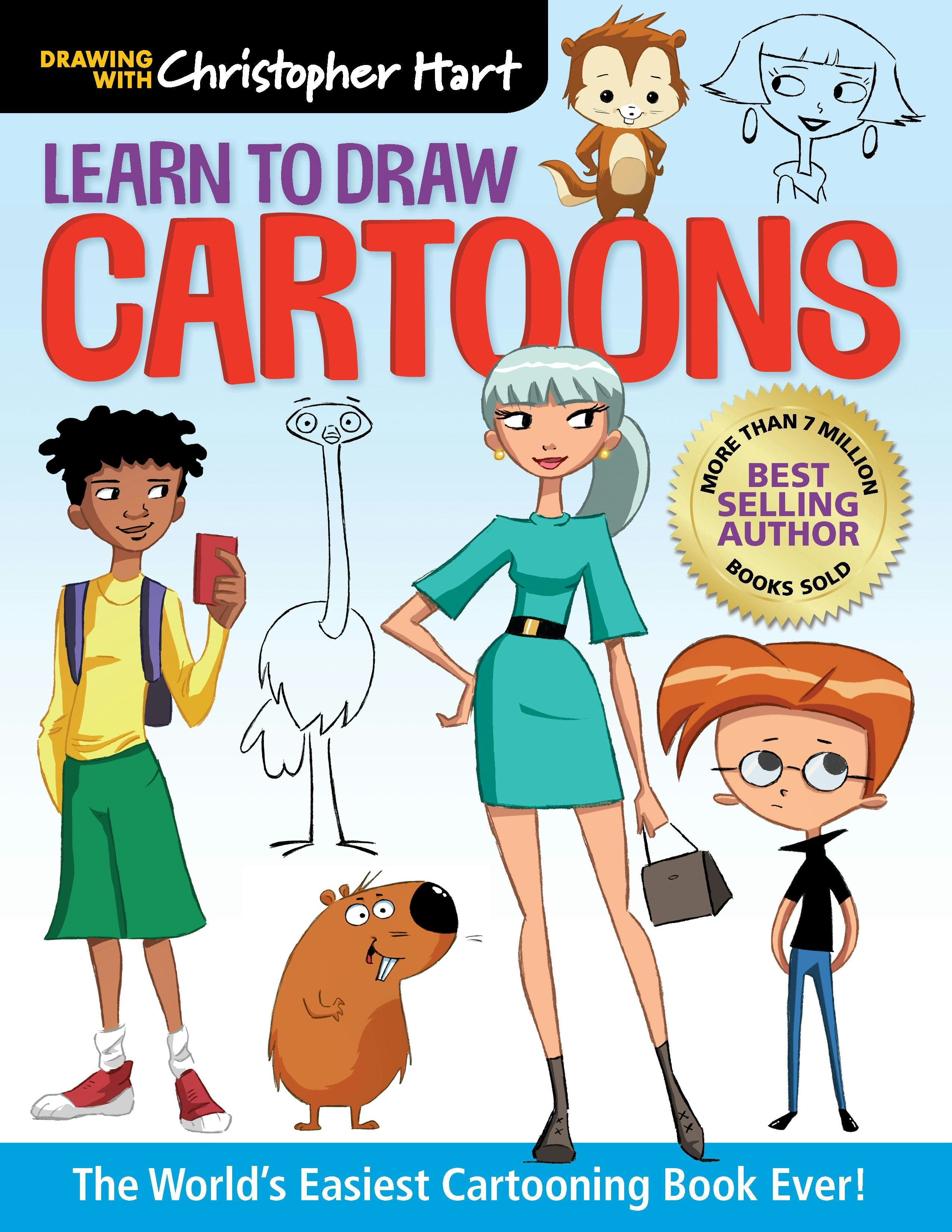 Book cover image for Learn to Draw Cartoons ISBN: 9781640210509