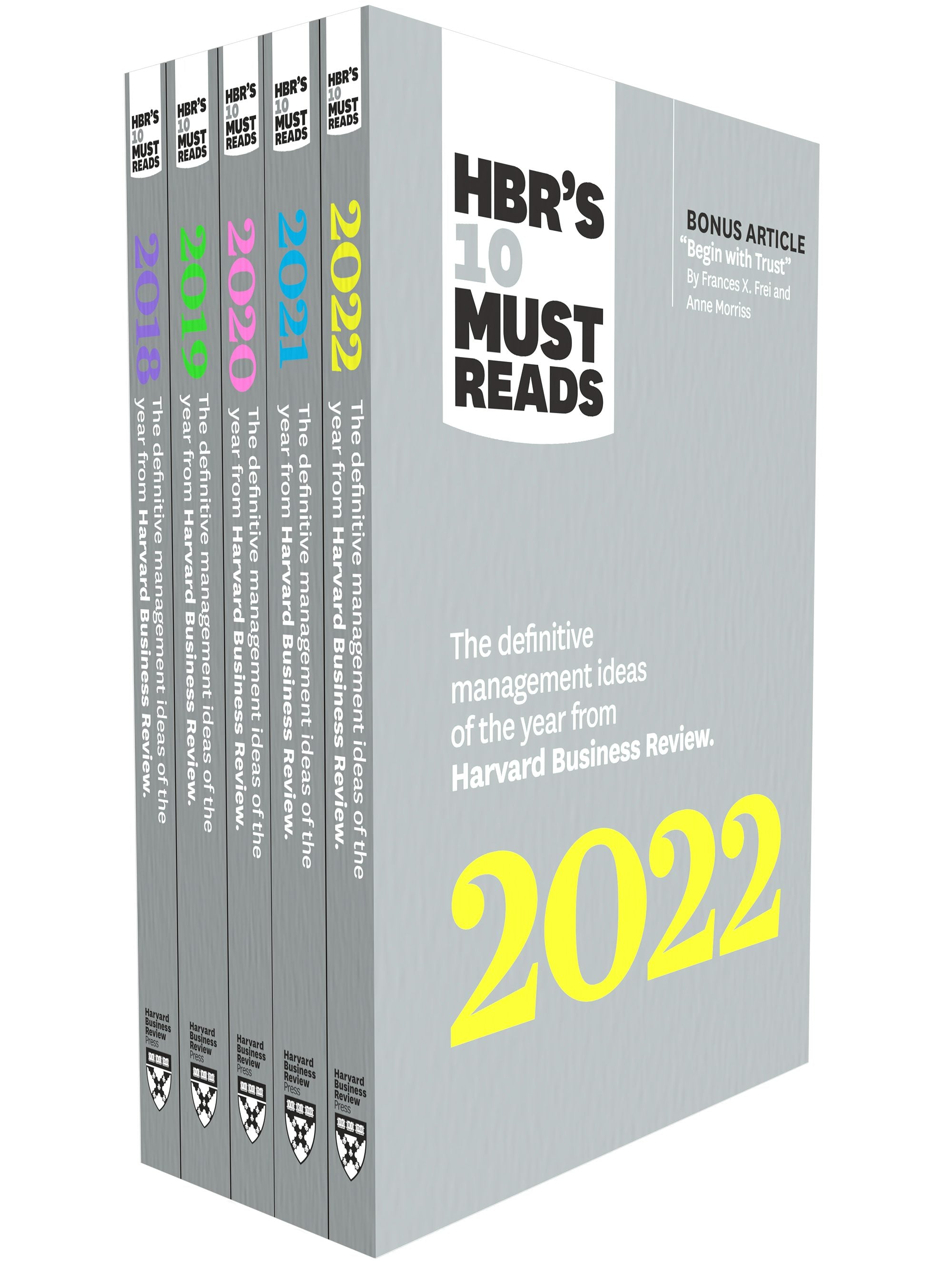 Book cover image for 5 Years of Must Reads from HBR: 2022 Edition (5 Books) ISBN: 9781647824402