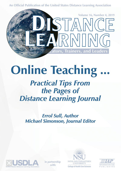 Cover image for Distance Learning Vol 16 Issue 4, isbn: 9781648020575