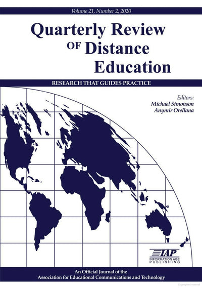 Cover image for Quarterly Review of Distance Education Vol 21 Issue 2, isbn: 9781648023514