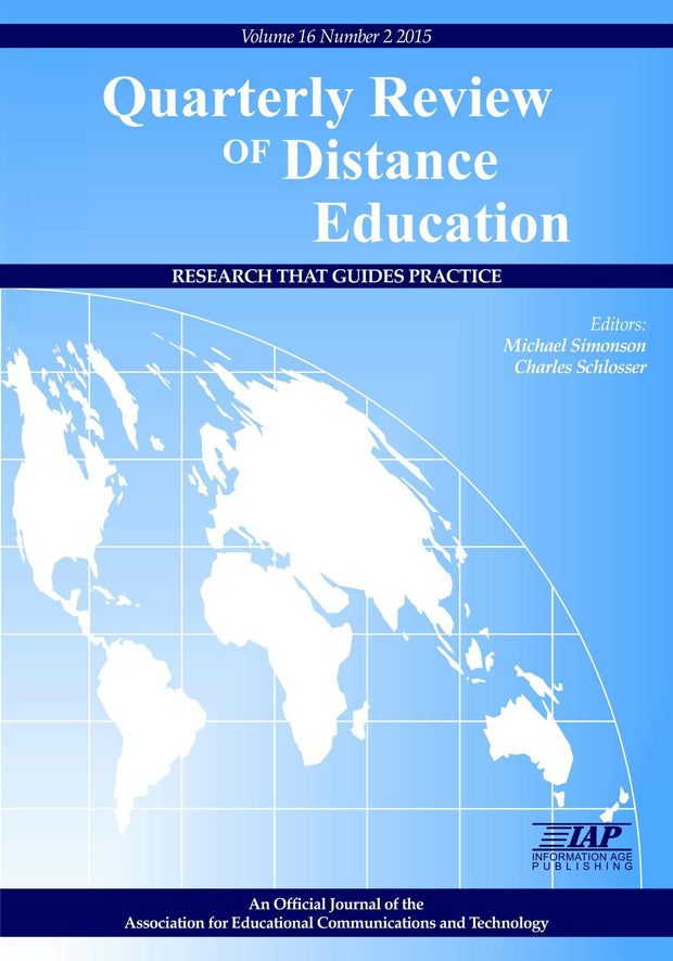 Cover image for Quarterly Review of Distance Education Vol 16 Issue 2, isbn: 9781681232034
