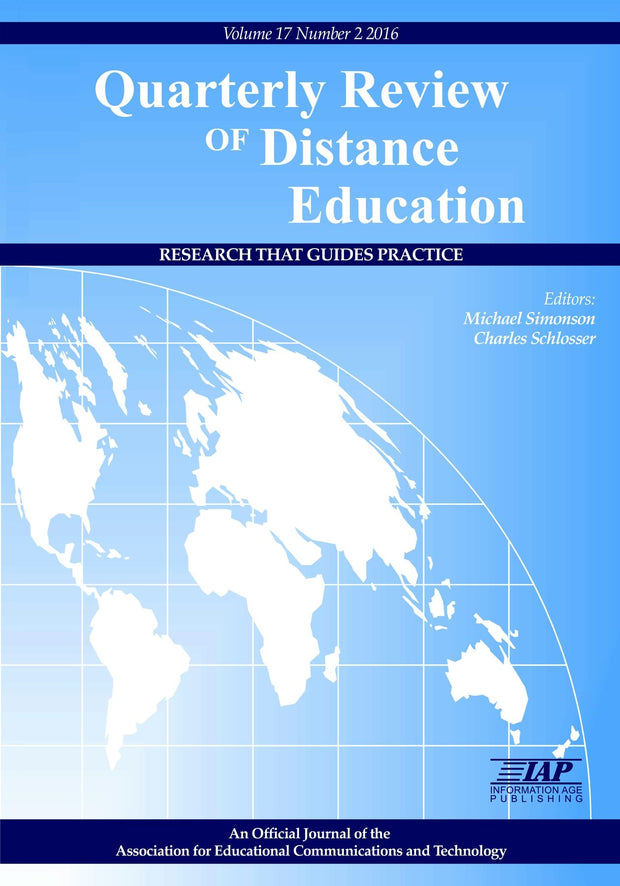 Cover image for Quarterly Review of Distance Education Vol 17 Issue 2, isbn: 9781681236551