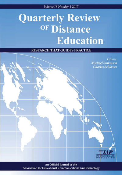 Cover image for Quarterly Review of Distance Education Vol 18 Issue 1, isbn: 9781681239385