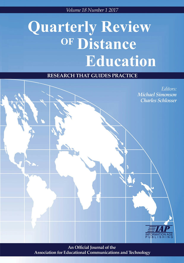 Cover image for Quarterly Review of Distance Education Vol 18 Issue 1, isbn: 9781681239385