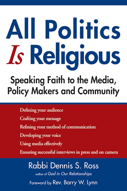 Book cover image for All Politics Is Religious ISBN: 9781681629735